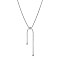 Non-Tarnish Stainless Steel Snake Chains Lariat Necklaces, Stainless Steel Color, 25.20 inch(64cm)