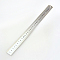 Tarnish Resistant Stainless Steel Rulers, Max Value: 30cm, Min Value: 1mm, Gray, 330x29~30x1mm