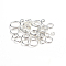 Brass Jump Rings, Open Jump Rings, Silver Color Plated, 4~10x0.8~1mm, Inner Diameter: 2.4~8mm