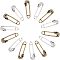 arricraft 24 Pcs 2 Colors Skull Alloy Pendant, Tibetan Style Skull Charm Safety Brooch Antique Bronze Antique Silver Skull Pendant Charm Halloween Necklace Jewelry Making