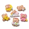 Opaque Resin Cabochons, Bear, Mixed shapes, Mixed Color, 19~25.5x22~29x7~9mm