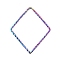 304 Stainless Steel Linking Rings, Textured, Rhombus, Rainbow Color, 34x26.5x1mm, Inner Diameter: 31x24mm