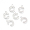 Non-Tarnish 201 Stainless Steel Charms, Alphabet, Letter.C, 12x8.4x0.6mm, Hole: 1.4mm