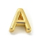 Brass Pendants, Cadmium Free & Nickel Free & Lead Free, Real 18K Gold Plated, Letter A, 8.5x8x3mm, Hole: 1.2mm