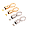 CHGCRAFT 4Sets 2Colors Cord End Alloy Tassel Cord End Glue-in End Leather Cord Zinc Alloy Cord Ends for DIY Craft Supplies Tassel Pendant Decoration