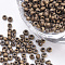 Glass Seed Beads, Frosted Style, Metallic, Round, Saddle Brown, 2.3x1.5mm, Hole: 0.8mm, about 30000pcs/bag, about 450g/bag
