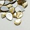 Imitation Taiwan Acrylic Rhinestone Cabochons, Flat Back & Faceted, teardrop, Light Khaki, 25x18x5mm