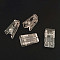 Transparent Acrylic Binder Paper Clips, Card Assistant Clips, Rectangle, Clear, 25x14mm