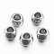 Tarnish Resistant 304 Stainless Steel Beads, Round, Stainless Steel Color, 2x1.2mm, Hole: 1mm