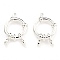 304 Stainless Steel Spring Ring Clasps, Ring, Silver, 14x4mm, Hole: 2.5mm