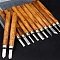 Steel Carving Knifves, with Wooden Handles, Peru, 14.18x0.29~0.72cm, 12pcs/set