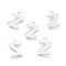 Non-Tarnish 201 Stainless Steel Charms, Alphabet, Letter.Z, 12x7.8x0.5mm, Hole: 1.4mm