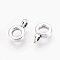 Tibetan Style Hangers, Bail Beads, Rondelle, Cadmium Free & Lead Free, Antique Silver, 6.5x2mm, Hole: 2mm, Inner Diameter: 3mm