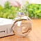 Transparent Plastic Fillable Ball Pendants Decorations, with Rattan inside, Christmas Tree Hanging Ornament, Clear, 60mm