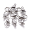 Non-Tarnish 304 Stainless Steel Lobster Claw Clasps, Parrot Trigger Clasps, Stainless Steel Color, 19~19.5x11.5x5mm, Hole: 2.5mm
