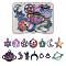 14 Pcs Space Theme 316L Surgical Stainless Steel Charms & Pendants, Mixed Shape, Rainbow Color, 17~24x11~32mm