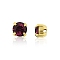 Preciosa® MAXIMA Crystal in Sew-On Cup, Czech Crystal, 719 35 012 Chaton(Round), Golden, 20050 Amethyst, SS12(3~3.2mm)