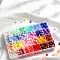 24 Grids 24 Random Colors Sealing Wax Particles, for Retro Seal Stamp, Cat Paw Print, Mixed Color, 5mm, 24color