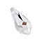 Preciosa® Crystal Pendants, Czech Crystal, 451 51 984 Drop, 00030 Crystal, 15x7.5mm, Hole: 0.8mm
