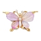 304 Stainless Steel and Acrylic and Plastic Pendants, Butterfly, 30.5x51.5x7.5mm, Hole: 2mm