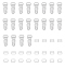 40Pcs 2 Style Alloy & Plastic Garter Strap Adjustment Buckles, Bra Slider Hoop, Platinum, 32x15x4mm & 10x15x1mm, 20pcs/style