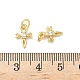 Латунные микро проложить кубического циркония подвески KK-Z120-54G-03-3