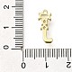Латунные микро проложить кубического циркония подвески KK-M310-01G-10-3