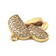Латунные микро проложить кубического циркония подвески KK-L209-089G-2