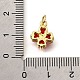 Латунные микро проложить кубического циркония подвески KK-V008-11G-03-3
