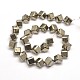 Естественно пирит куб бисер пряди G-I125-97-10x10mm-2