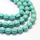 Синтетические нити бирюзовые шарика Gemstone TURQ-S282-20-1