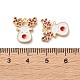 Латунные микро проложить кубического циркония подвески KK-D420-01G-02-3