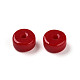 Непрозрачные однотонные стеклянные бусины X1-GLAA-N007-6x3mm-A08-2