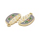 Подвески из эмали из сплава с рождественской тематикой PALLOY-O109-40LG-3