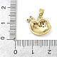 Латунные микропроволочные кубические циркониевые подвески из эмали KK-L231-05G-3