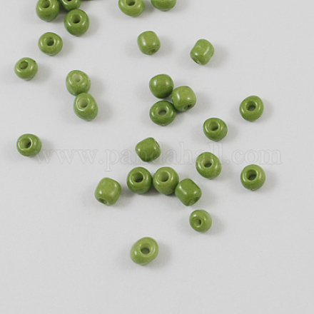 Выпечка краска стеклянные бусины SEED-US0003-2mm-K9-1