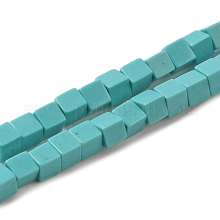 Синтетических нитей бирюзовые бусы G-B064-A46-1