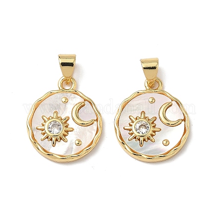 Латунные микро проложить кубического циркония подвески KK-Q068-62G-1