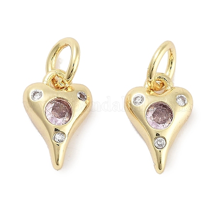 Латунные микро проложить кубического циркония подвески KK-C051-06G-03-1