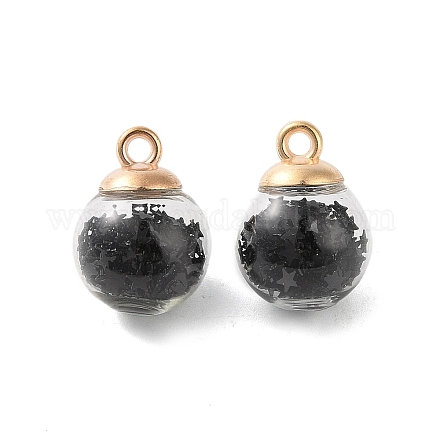 Стеклянные круглые подвески GLAA-P063-01G-12-1