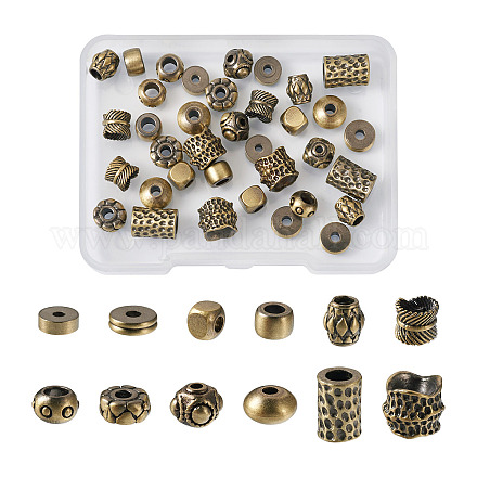 48 шт. 12 тибетских латунных бусины KK-KS0001-23-1