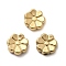 304 Stainless Steel Beads, Ion Plating(IP), Real 18K Gold Plated, Flower, Real 18K Gold Plated, 8.5x3mm, Hole: 1.5mm