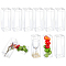 Transparent PET Tea Storage Boxes, Rectangle, Clear, 6x6x18cm