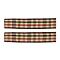 Polyester Grosgrain Ribbons, with Grid Pattern, Saddle Brown, 3/8 inch(9mm), about 100yards/roll(91.44m/roll)