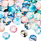 Glass Cabochons, Half Round/Dome, Mountain, 25x5.5mm, 16pcs/bag, 4 bags