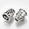 Tibetan Style Alloy Bead Cones, Apetalous, Antique Silver, 13x11mm, Hole: 4.5mm, inner diameter: 8.5mm