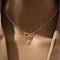 Heart Letter Brass Micro Pave Clear Cubic Zirconia Initial Lariat Necklaces, Golden, Letter R, 13.78~17.72 inch(35~45cm)