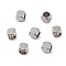 Non-Tarnish 201 Stainless Steel Beads, Cube, Stainless Steel Color, 3x3x3mm, Hole: 2.2mm