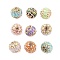 Handmade Indonesia Beads, with Alloy, Resin and ABS Plastic, Round, Random Mixed Style, Mixed Color, 17.5x16.5mm, Hole: 1.3mm