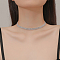 Elegant Rhinestone Cup Chains Collar Necklace for Women, Luxury and Unique Design, Crystal, 14.17 inch(36cm)